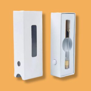 Custom CBD vape kit box with elegant packaging design