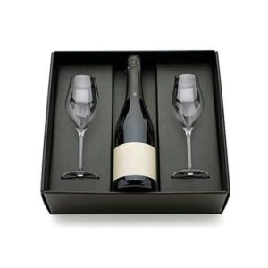 Custom champagne flute box with stylish packaging design