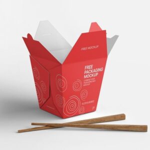 Custom Chinese food box with sturdy packaging design