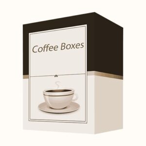 Custom coffee box with stylish packaging design