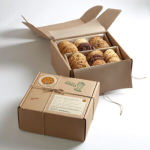 Custom cookie box with stylish packaging design