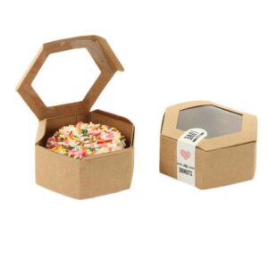 Custom donut box with stylish packaging design