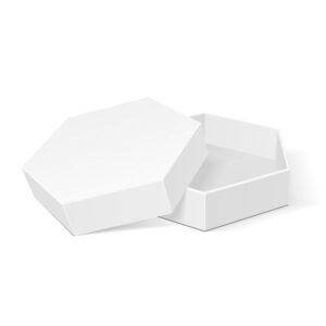Custom food hexagon box with sturdy packaging design