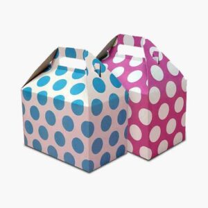 Custom gable box with convenient handle design