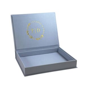 Custom invitation box with elegant packaging design