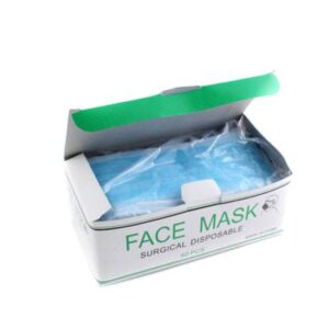 Custom face mask packaging box with clean and professional design