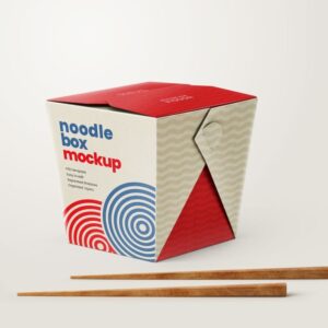Custom noodle box with sturdy packaging design