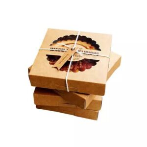 Custom pie box with sturdy packaging design