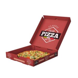 Custom pizza box with sturdy packaging design