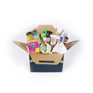 Custom snack box with sturdy packaging design