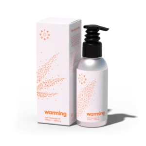 Custom CBD massage oil box with elegant packaging design