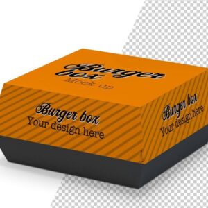Custom burger box with sturdy packaging design