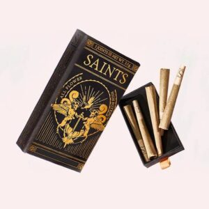 Custom pre-roll box with elegant packaging design