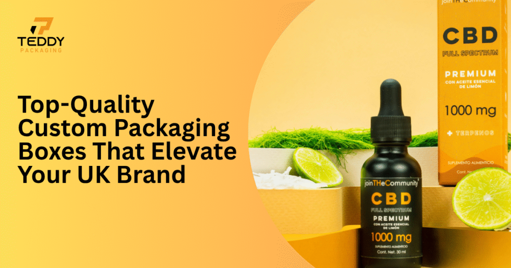 Luxury custom packaging boxes printed for UK beauty brand